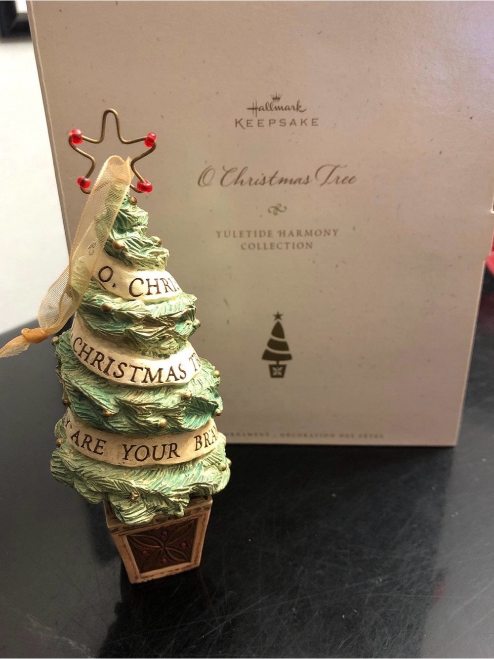 hallmark o christmas tree ornament
